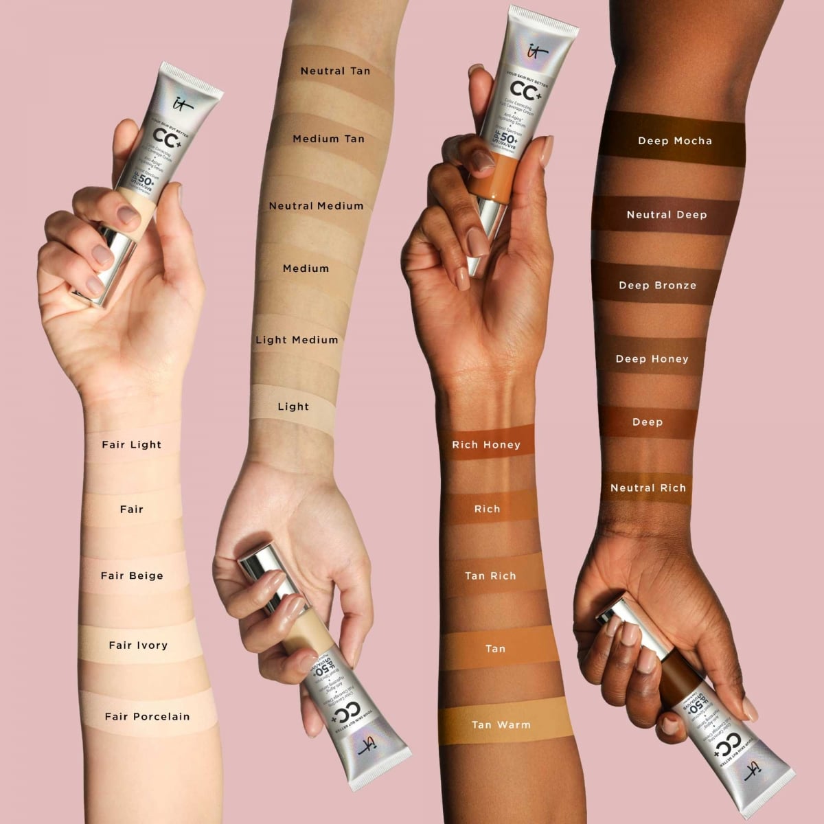 It Cosmetics Your Skin But Better CC+ Cream SPF 50+ CC Crème Correctrice Haute Couvrance