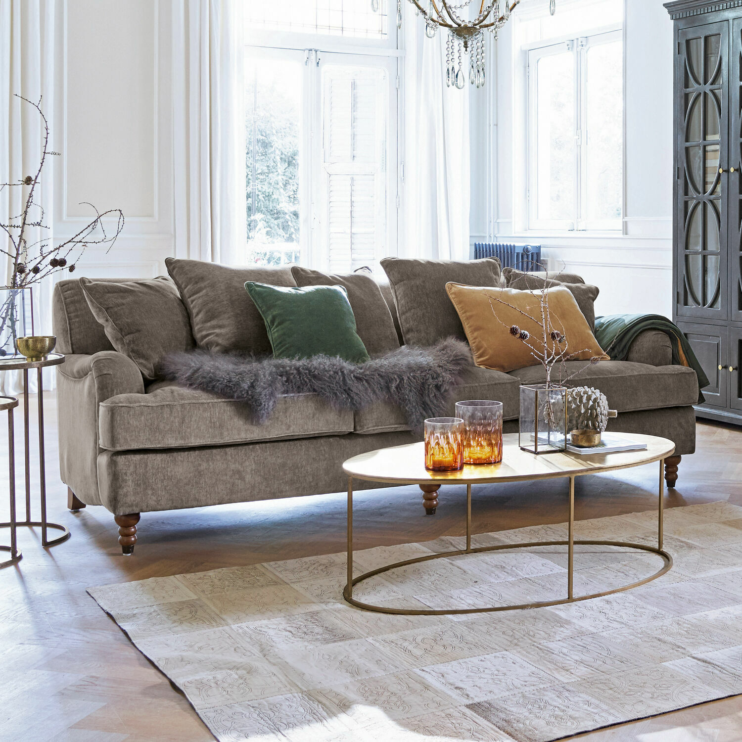 Sofa Isa 3-Sitzer | grau