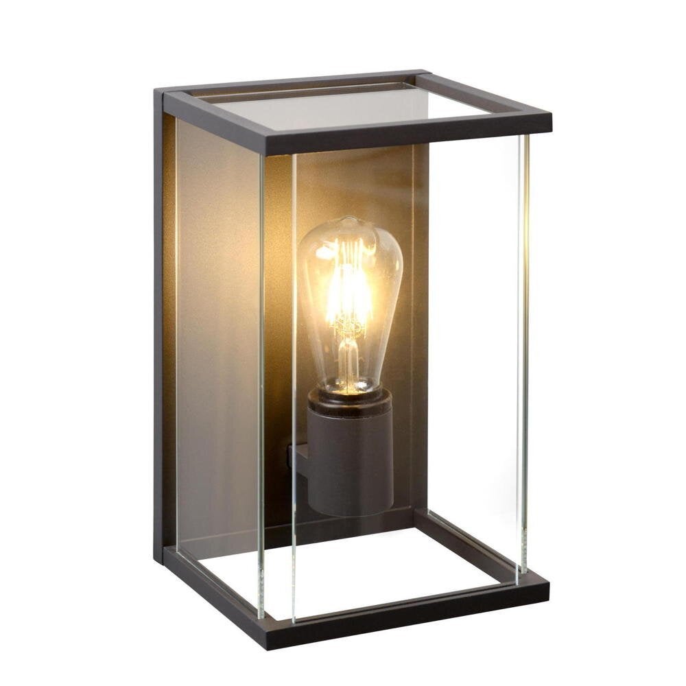 Buitenwandlamp Claire met één lamp en glazen kap