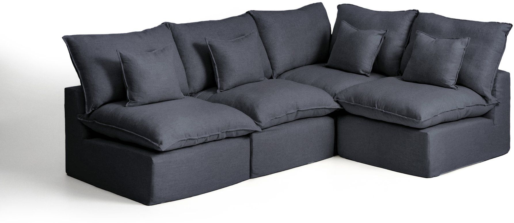Kave Home Anarela Donkergrijs Hoekbank
