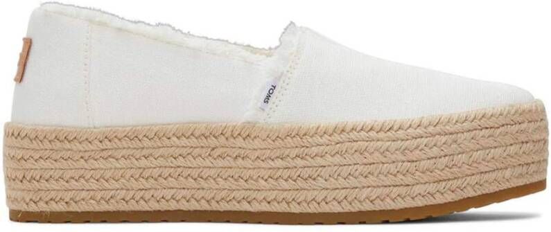 TOMS Espadrilles Dames Valencia Maat: 43 5 Materiaal: Canvas Kleur: Wit
