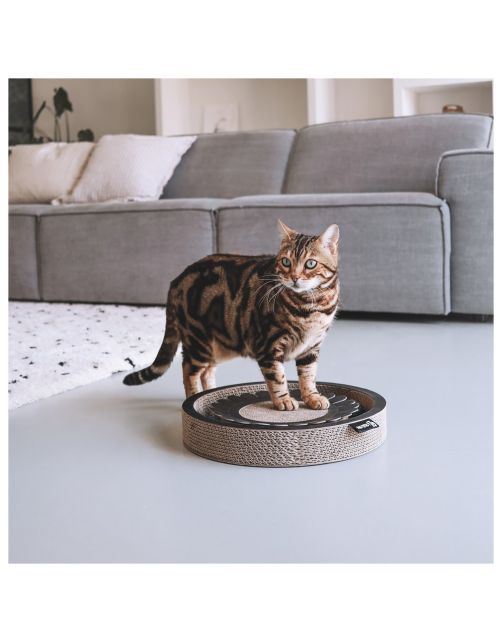 District 70 Bloom Krabspeelgoed - Kattenspeelgoed - 36x36x6 cm Zwart