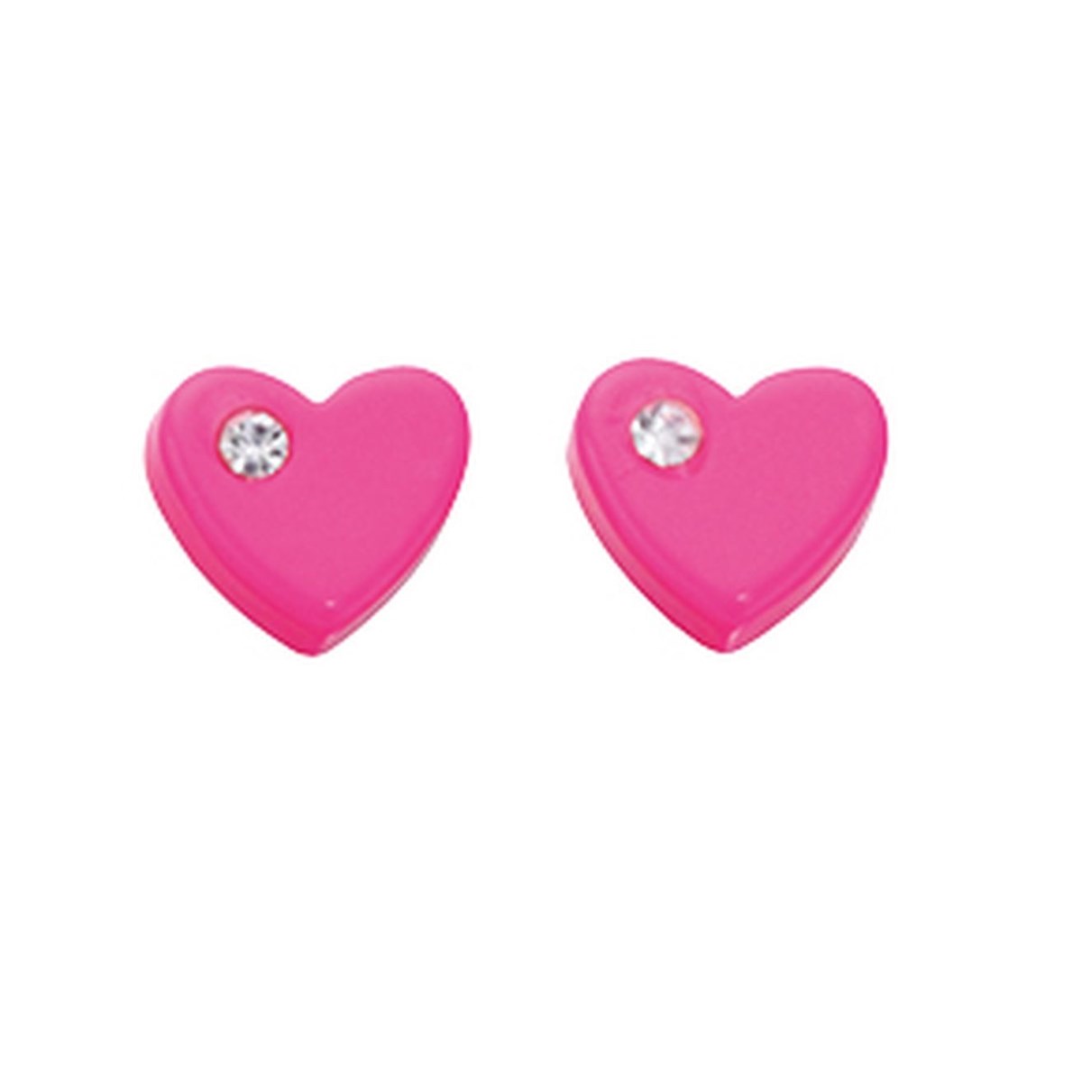 Boucle d'oreille coeur en argent 925/1000