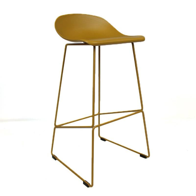 Livin24 Barkruk Ellen geel Scandinavisch design 76 cm
