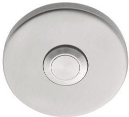 Beldrukker Rond 52 mm mat rvs