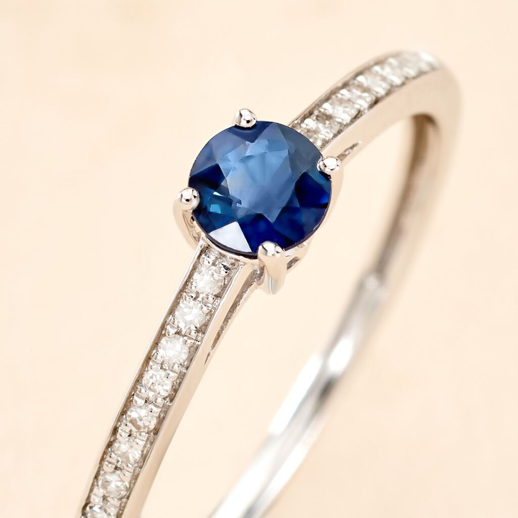 Bague Hardy Or Blanc Saphir Diamant