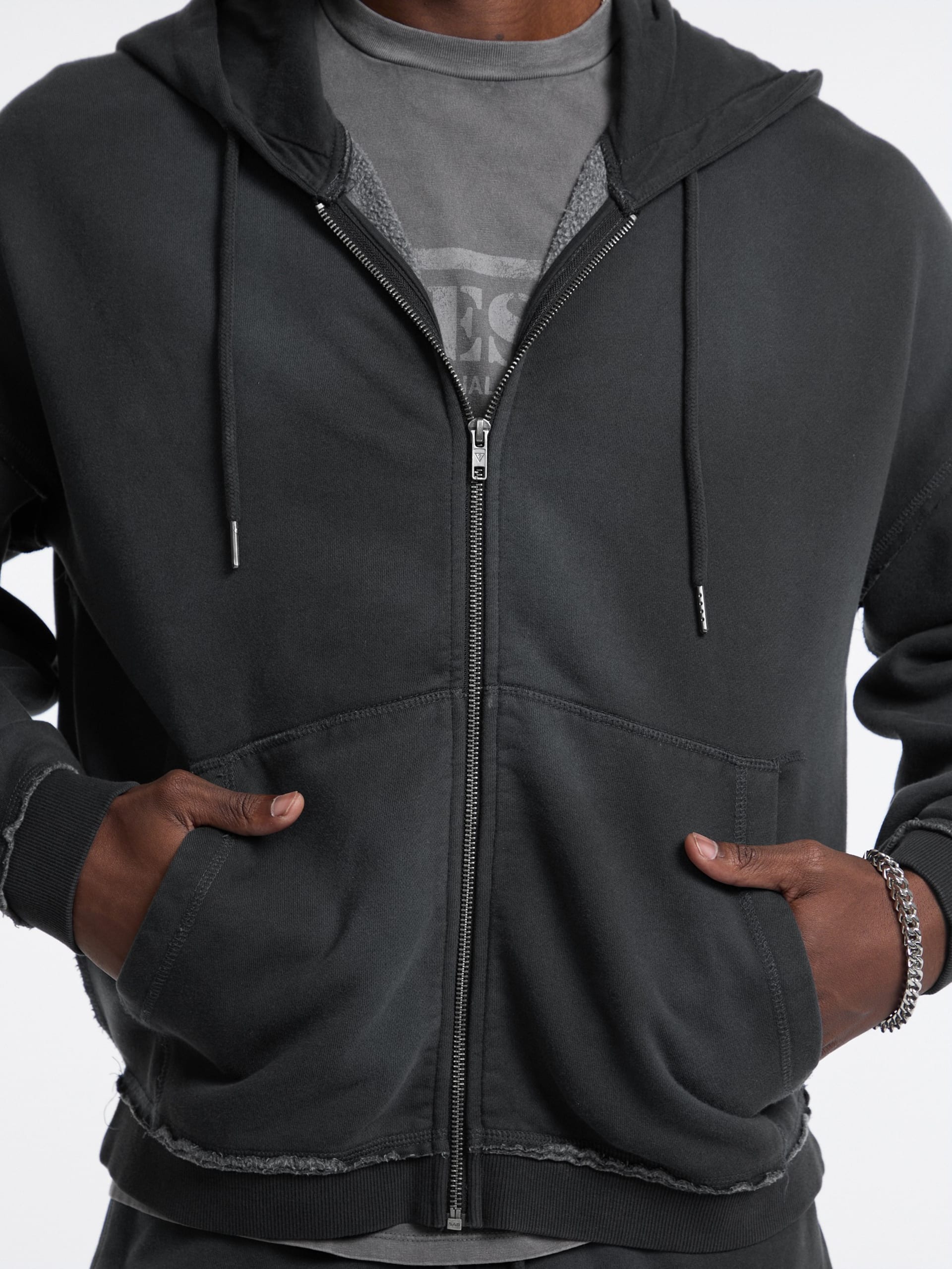 Moletom com zíper GUESS Originals Boxy