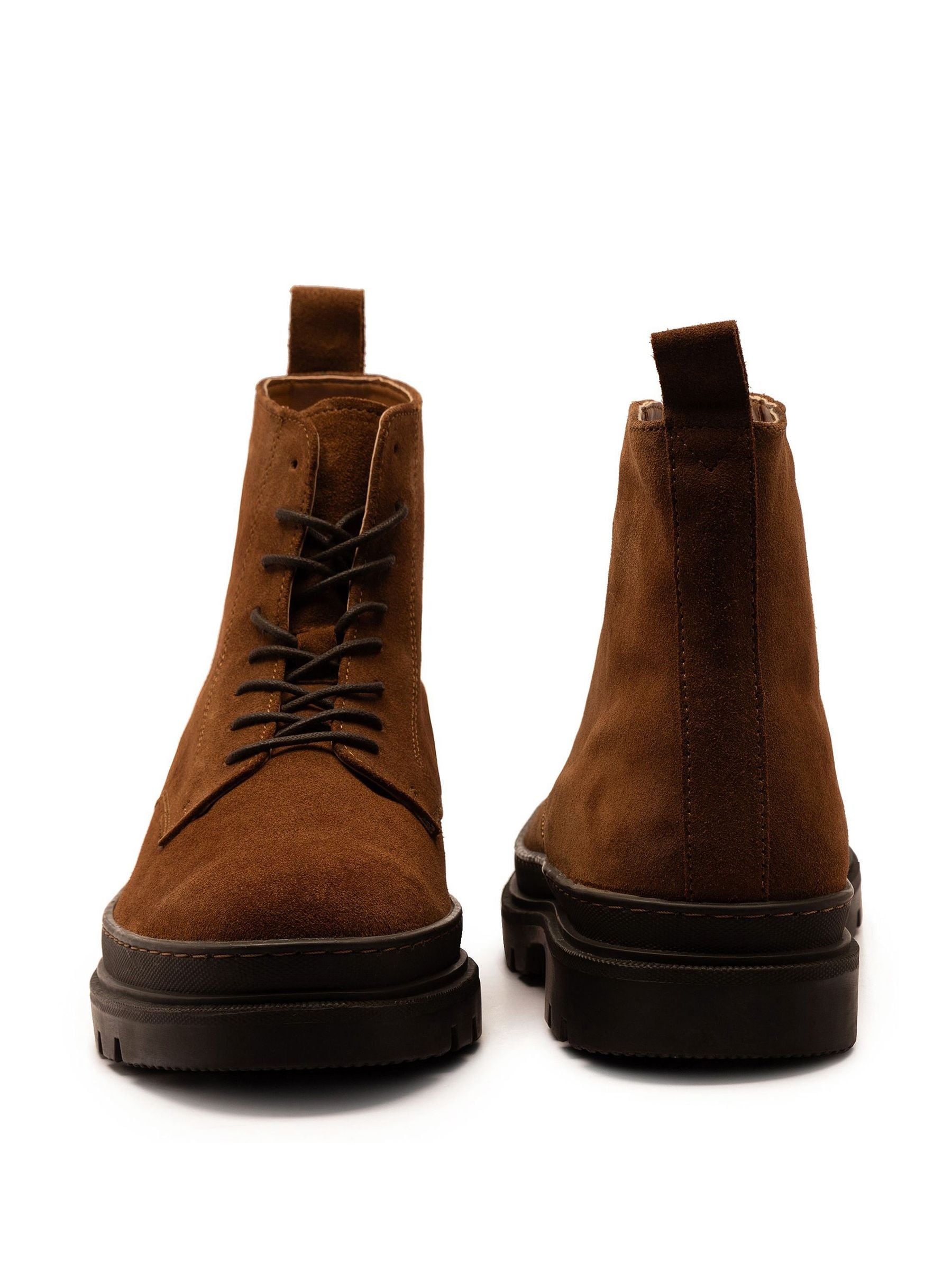 Off The Hook Blake Suede Leather Lace-Up Boots