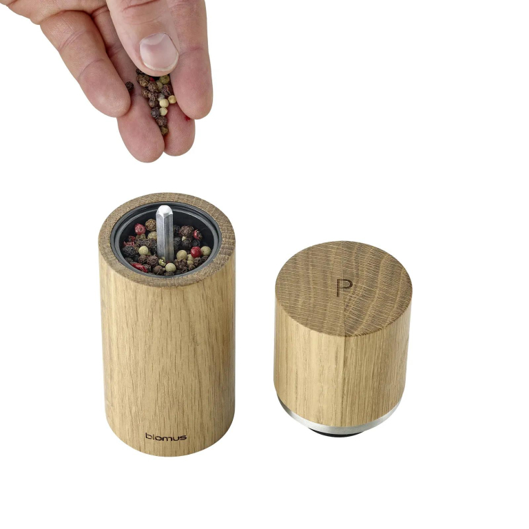 Blomus Pepe peper- en zoutmolen set van 2 Oak