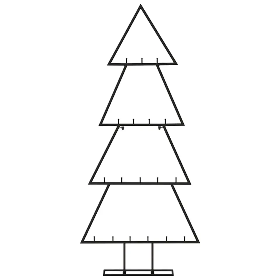 vidaXL - Metalen Kerstboom - Zwart - 90 cm