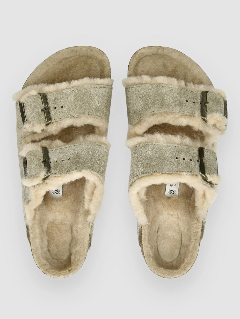 Birkenstock Arizona Shearling Sandals taupe