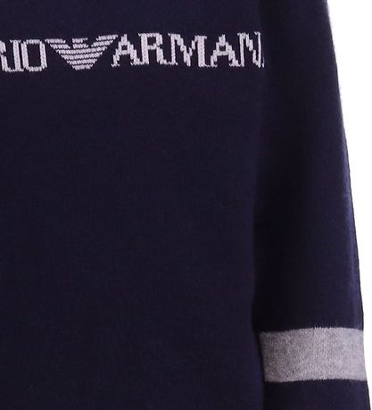 Emporio Armani Bluse - Strick - Wolle - Blue Navy
