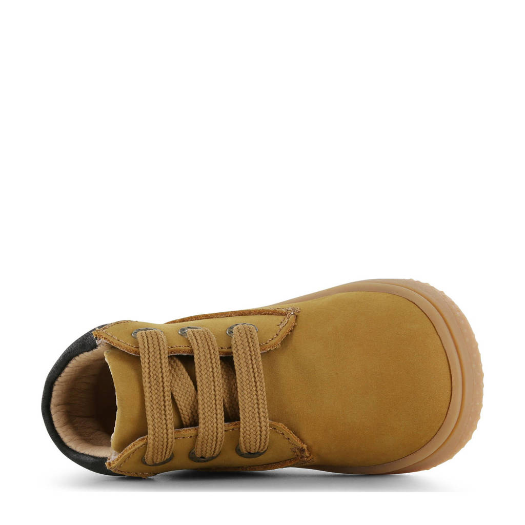 Shoesme leren veterboots oker
