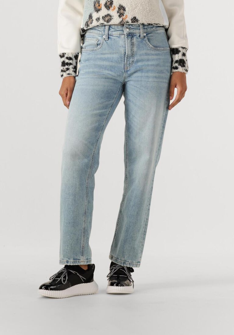 lichtblauwe cambio straight leg jeans gini