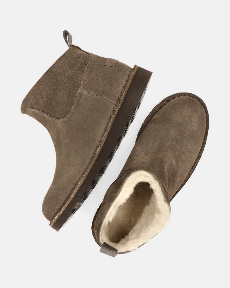 Shabbies Amsterdam Palissa Gevoerde boots  - taupe