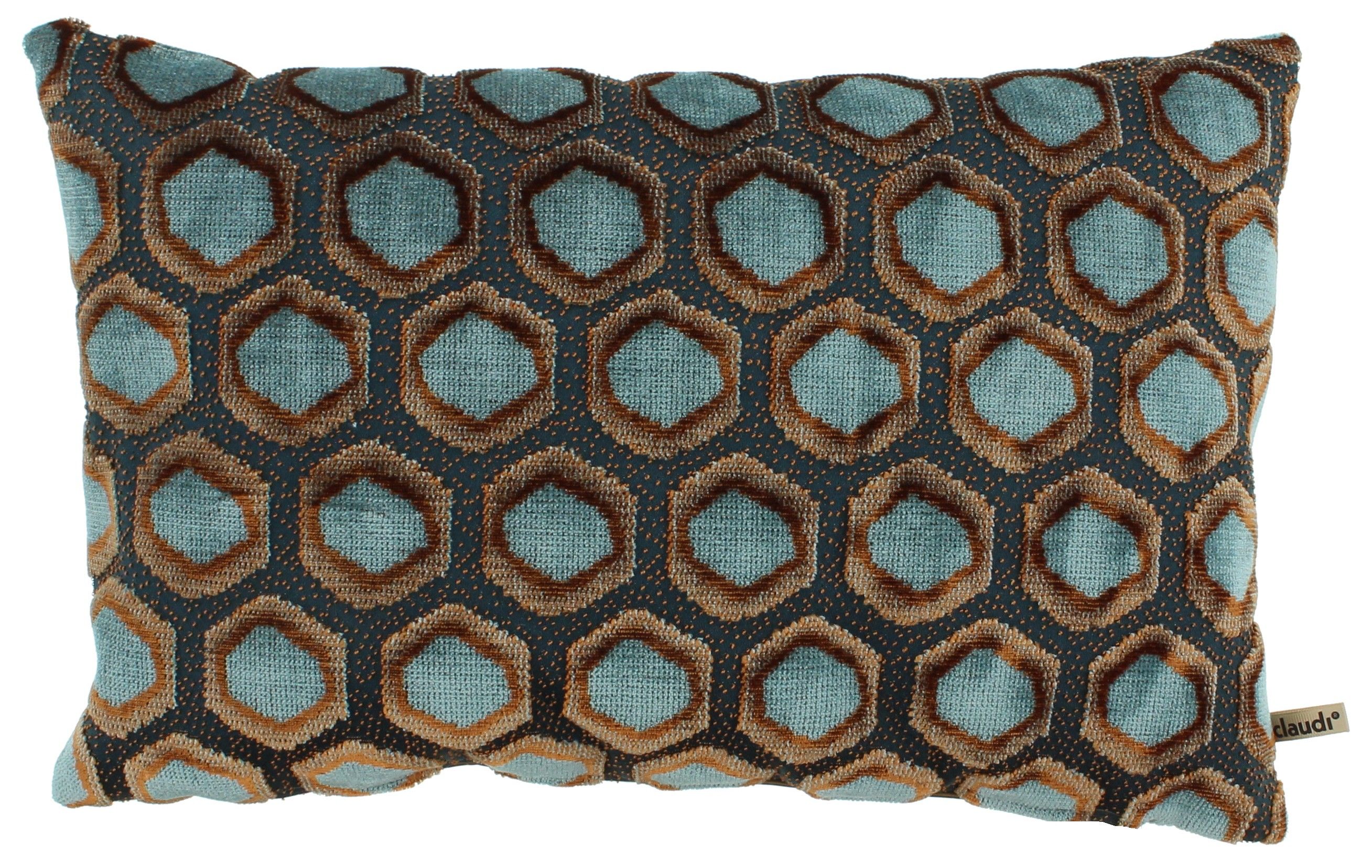 Sierkussen Blue Copper Imperiale  | ClaudiB45 x D30 cm