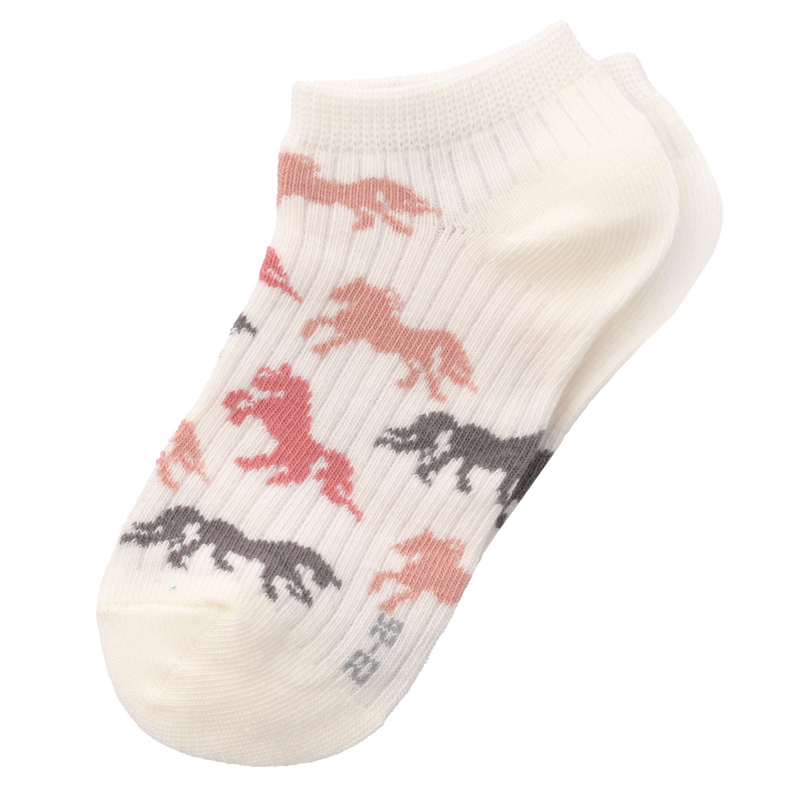 Topolino 4 Paar Mädchen Sneaker-Socken im Set weiss / beere / hellbraun