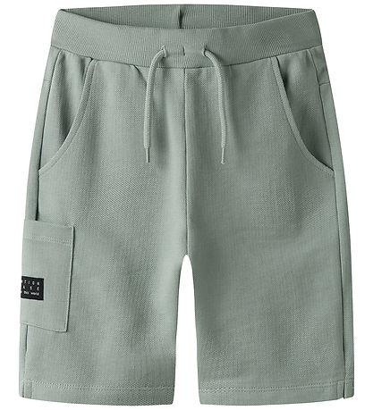 Name It Sweatshorts - Piqué - NkmVivasse - Slate Grau