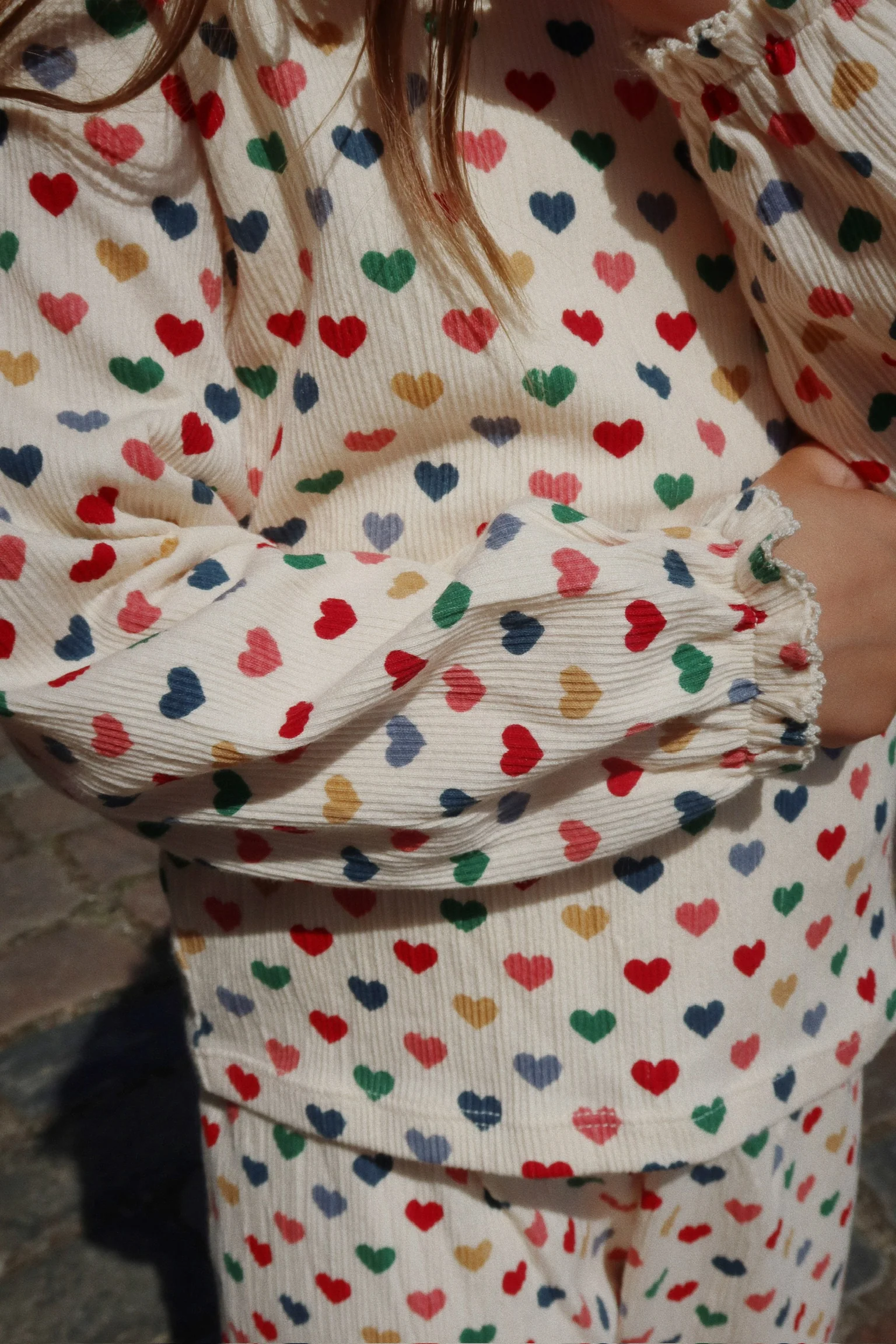 Chleo bluse - coeur coloré - 12M
