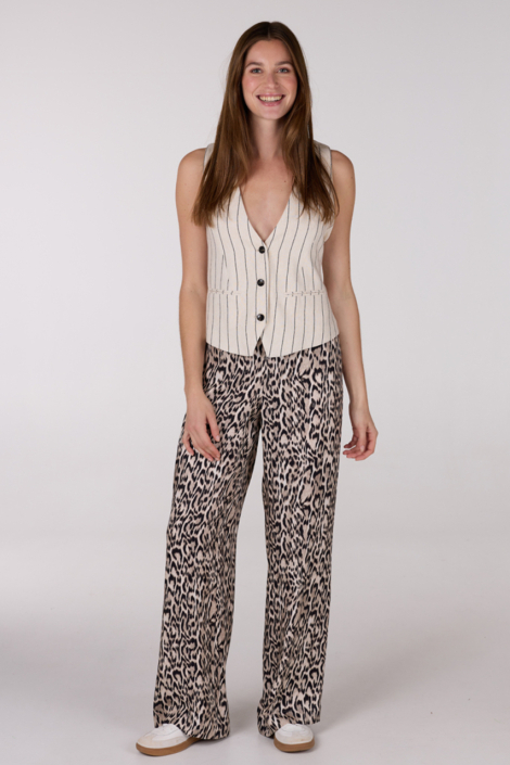 Juffrouw Jansen ecru dames gilet