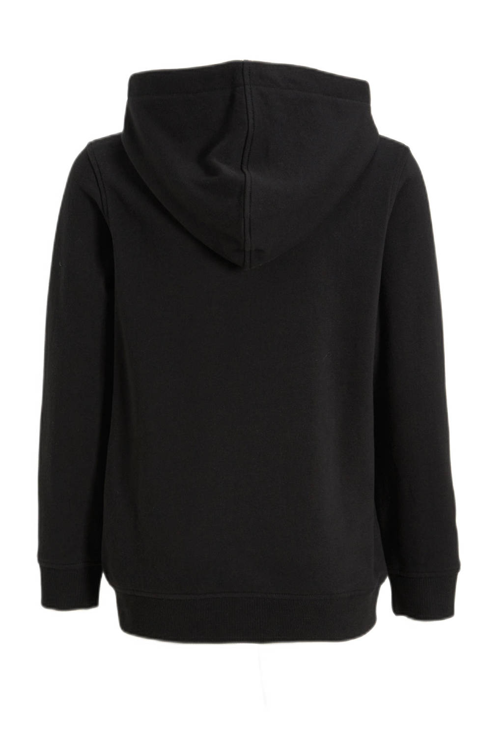Me & My Monkey hoodie Nilesh met tekstopdruk zwart