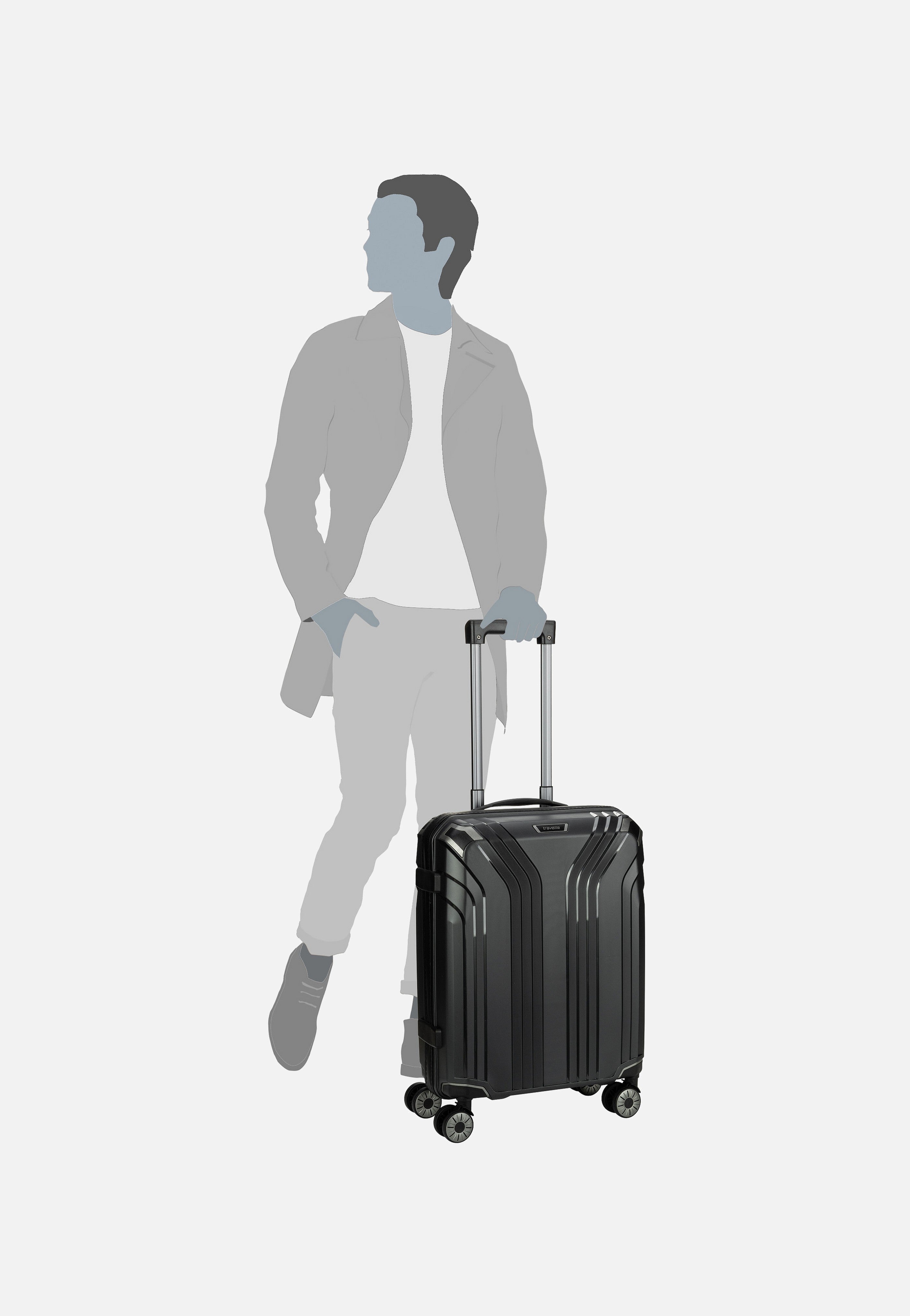 Elvaa 4w Trolley S Schwarz - Koffer