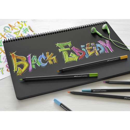 FABER-CASTELL Black Edition, Buntstifte, Kartonetuis