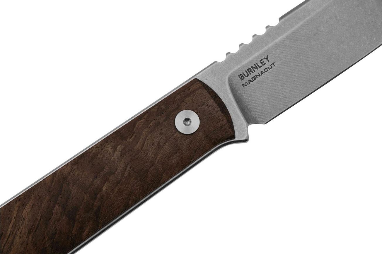 Böker BFF Packlite 120748 Walnut Wood, vaststaand mes, Lucas Burnley design