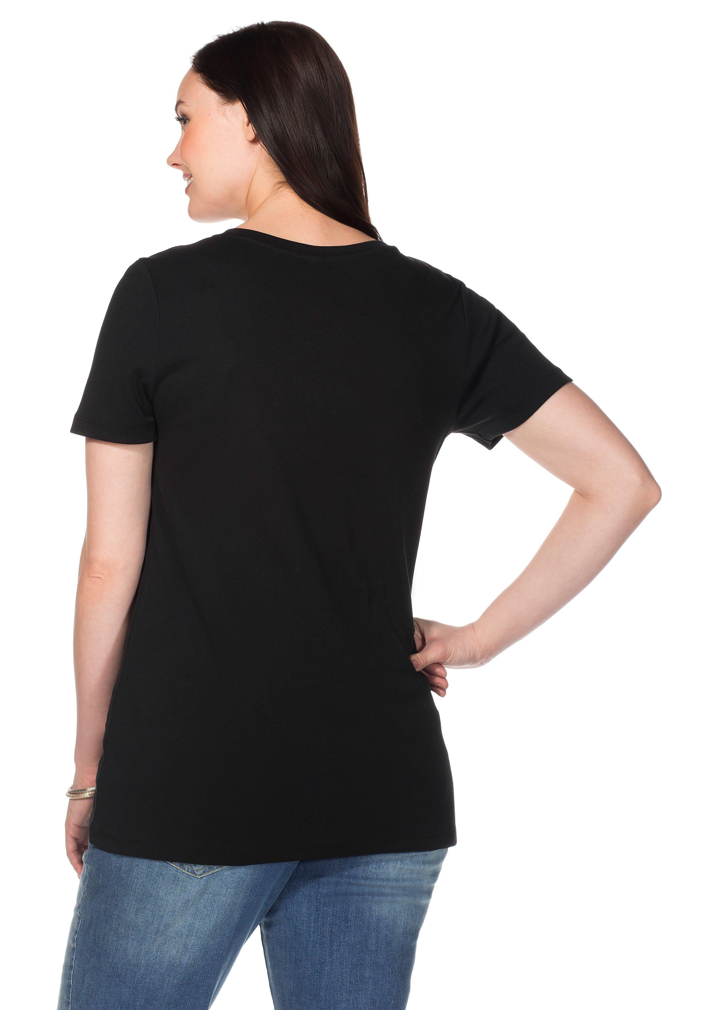 T-Shirt mit V-Ausschnitt