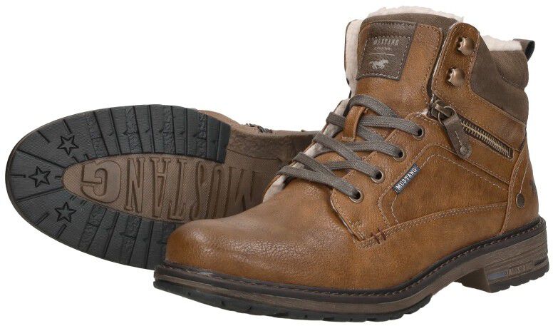 Mustang Heren veterschoenen cognac