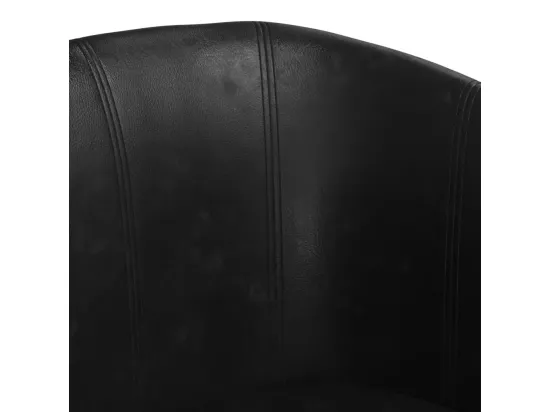 Fauteuil noir similicuir