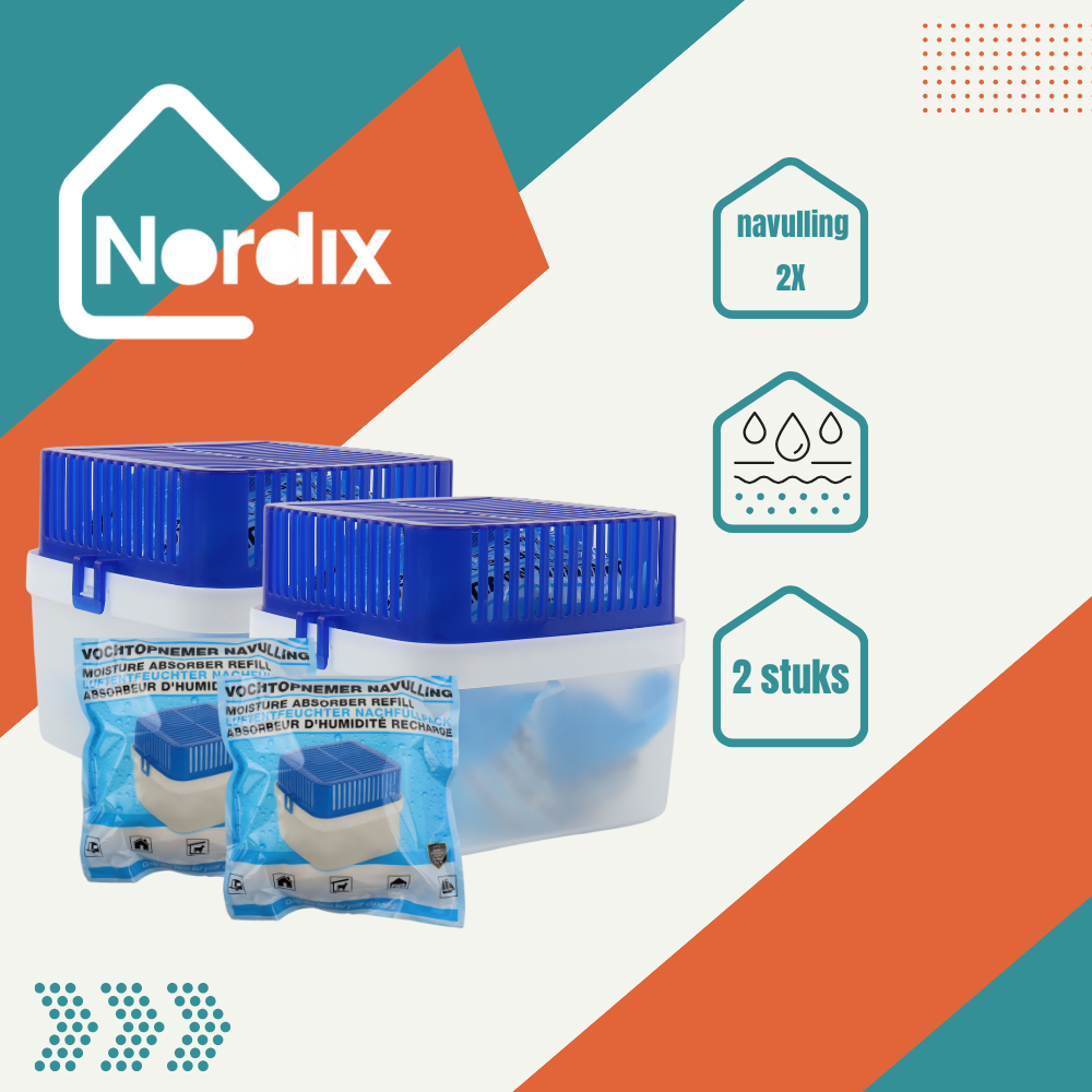 Nordix XL luchtontvochtiger - 2 stuks