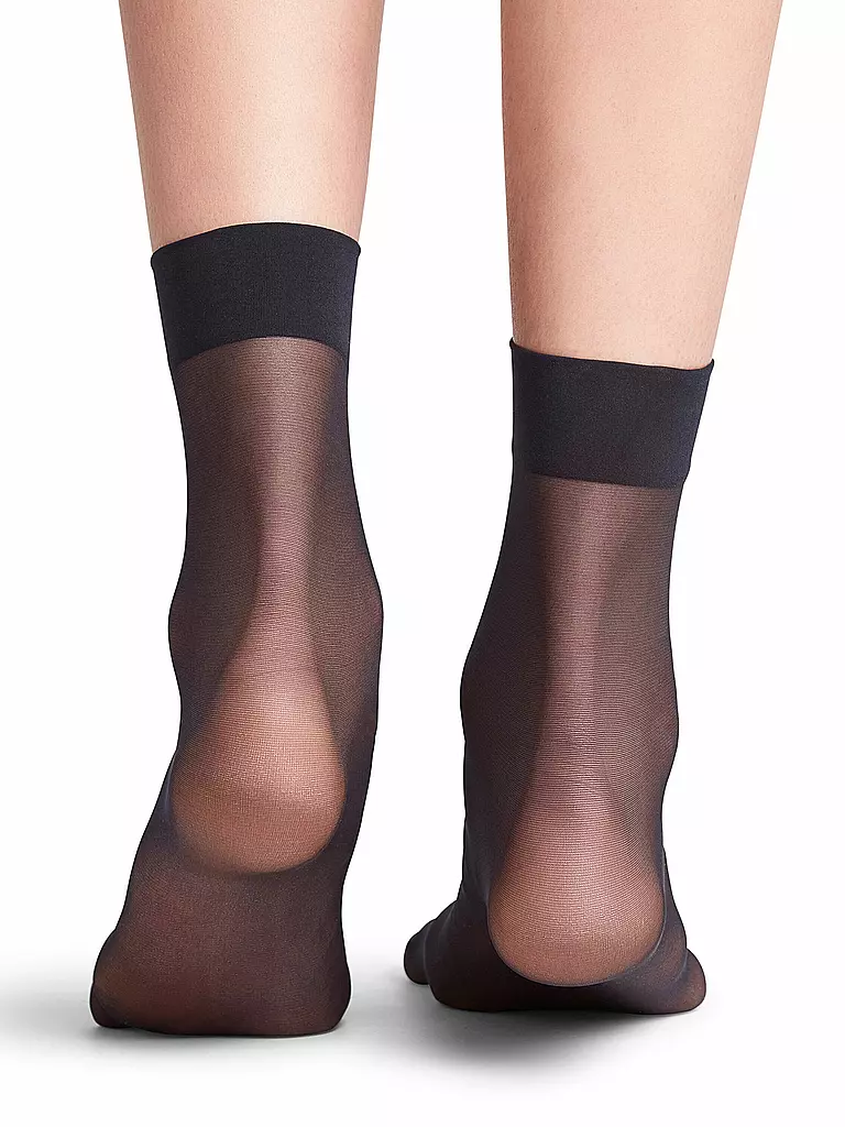 FALKE Söckchen SEIDENGLATT 15 DEN marine blau