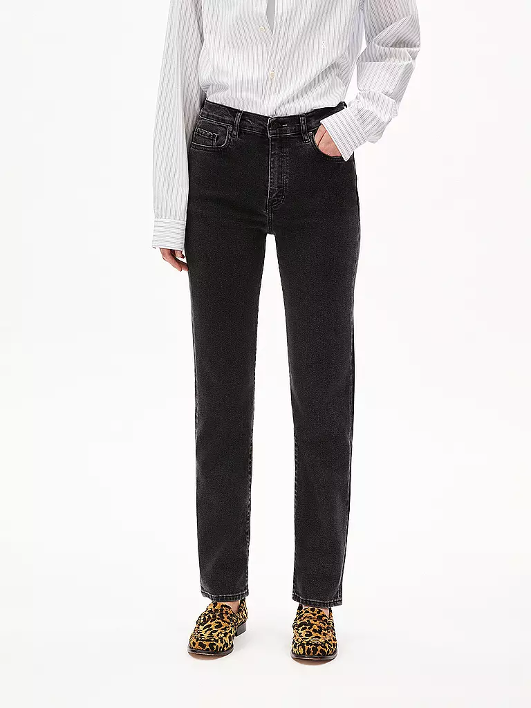 ARMEDANGELS Jeans Straight Fit CARENAA schwarz