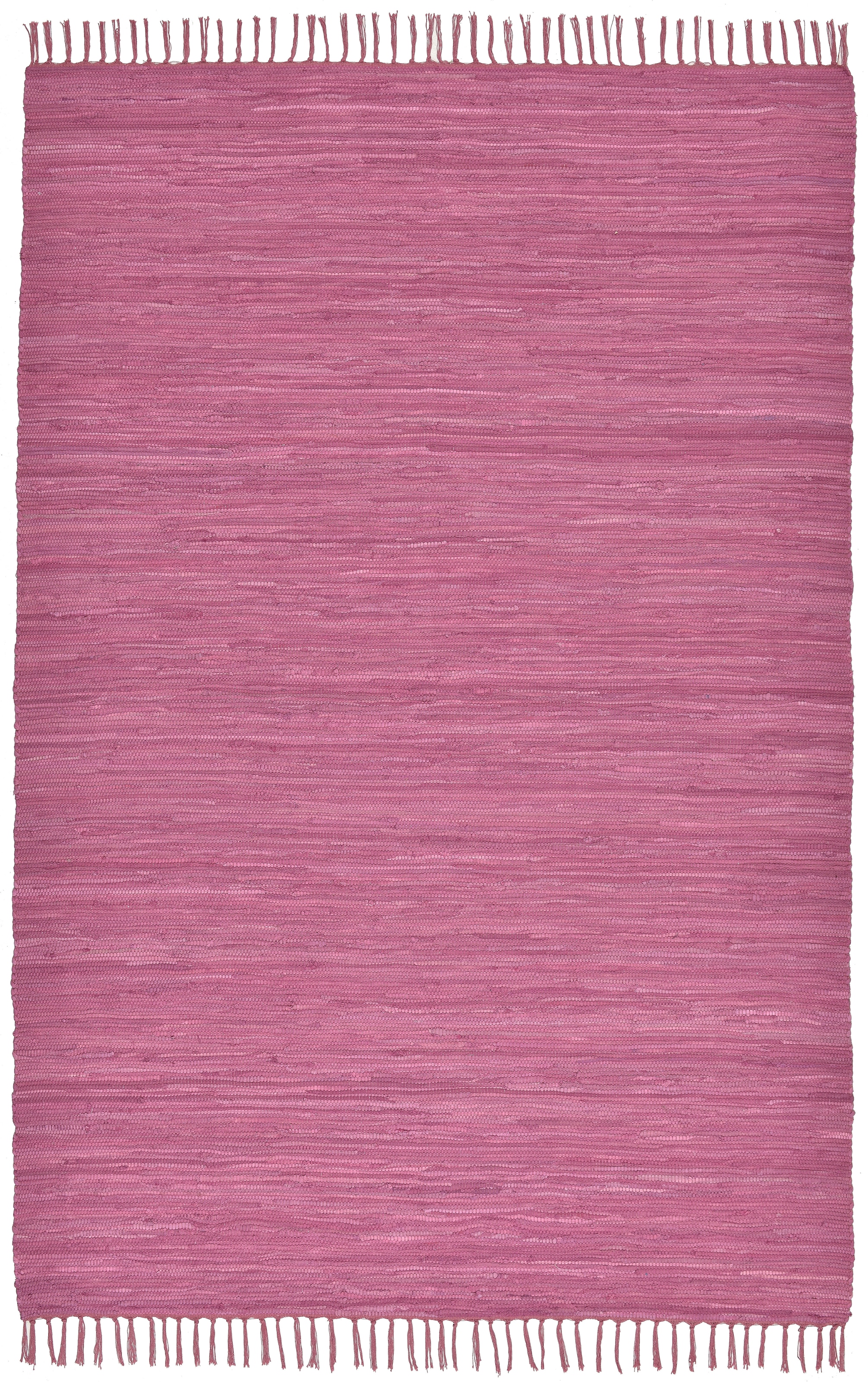 THEKO Teppich »Happy Cotton Fleckerl, handgewebt« rechteckig 5 mm Höhe Flachgewebe, reine Baumwolle, meliert, mit Fransen, auch als Läufer