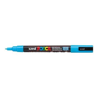 Posca - Marqueur paillette pointe fine - bleu clair