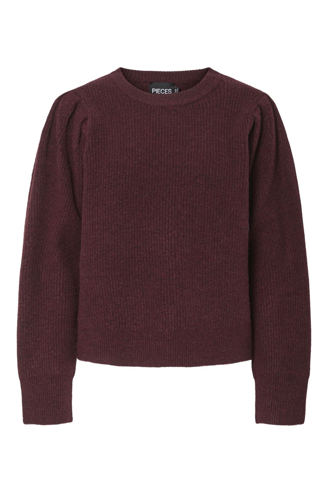 Pieces Pcolivia Ls O-Neck Knit Fsy 4748679 tawny port