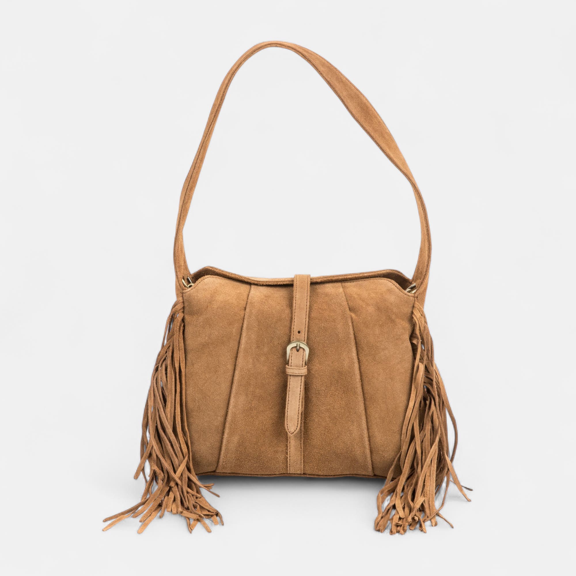 Sac à main en cuir cognac