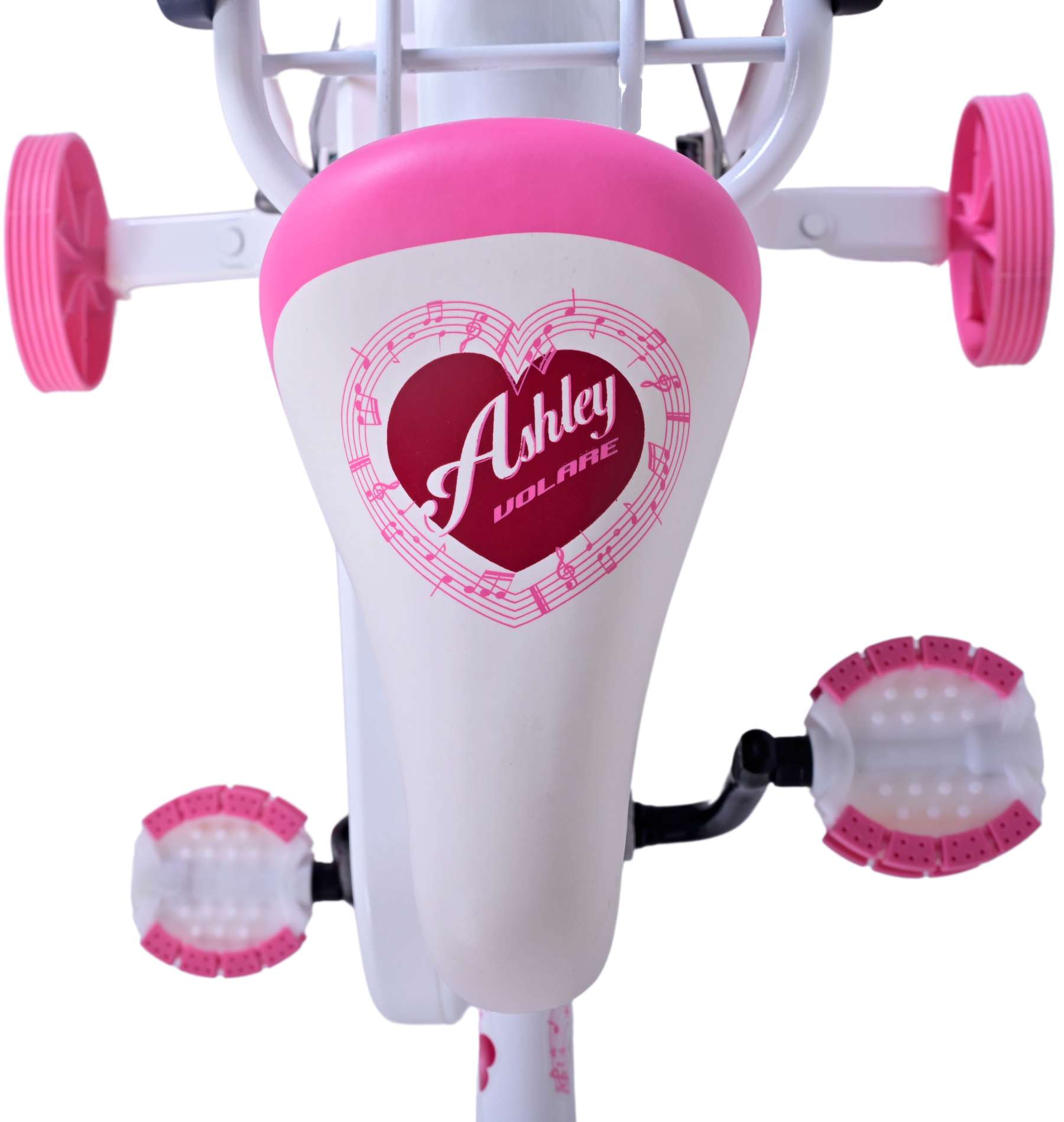 TPFSports Ashley Kinderfahrrad - Mädchen - 14 Zoll - Rücktritt + Handbremse - Weiß
