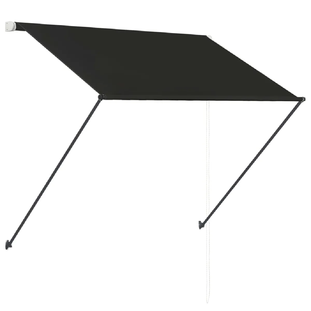 vidaXL Auvent avec LED 150x150 cm - Anthracite