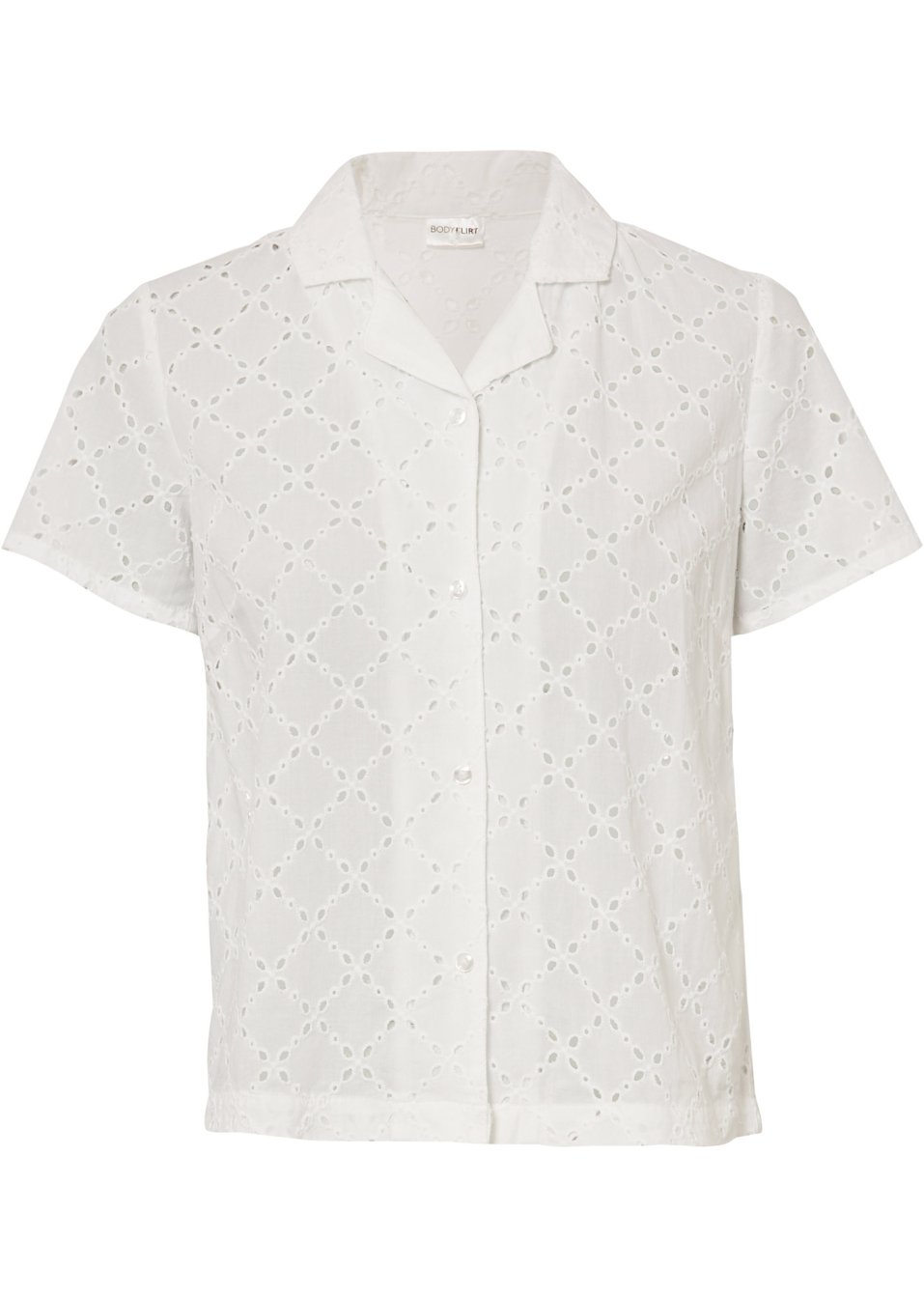 Chemisier à broderie ajourée