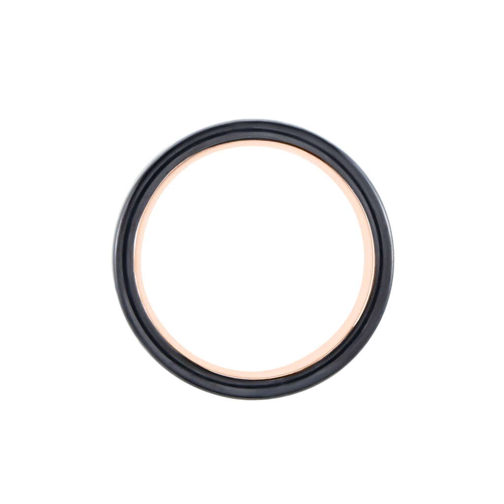 Bague Jourdan Echo Tungstene Tricolore Blanc / Rose / Noir