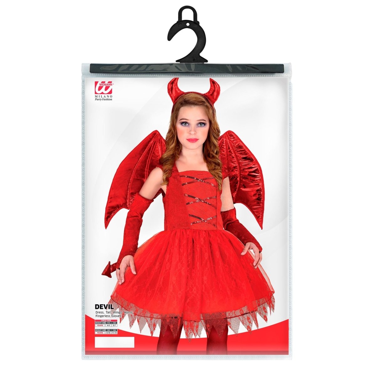 Halloween Kostuum Rood Meisje Duicel 6 delig