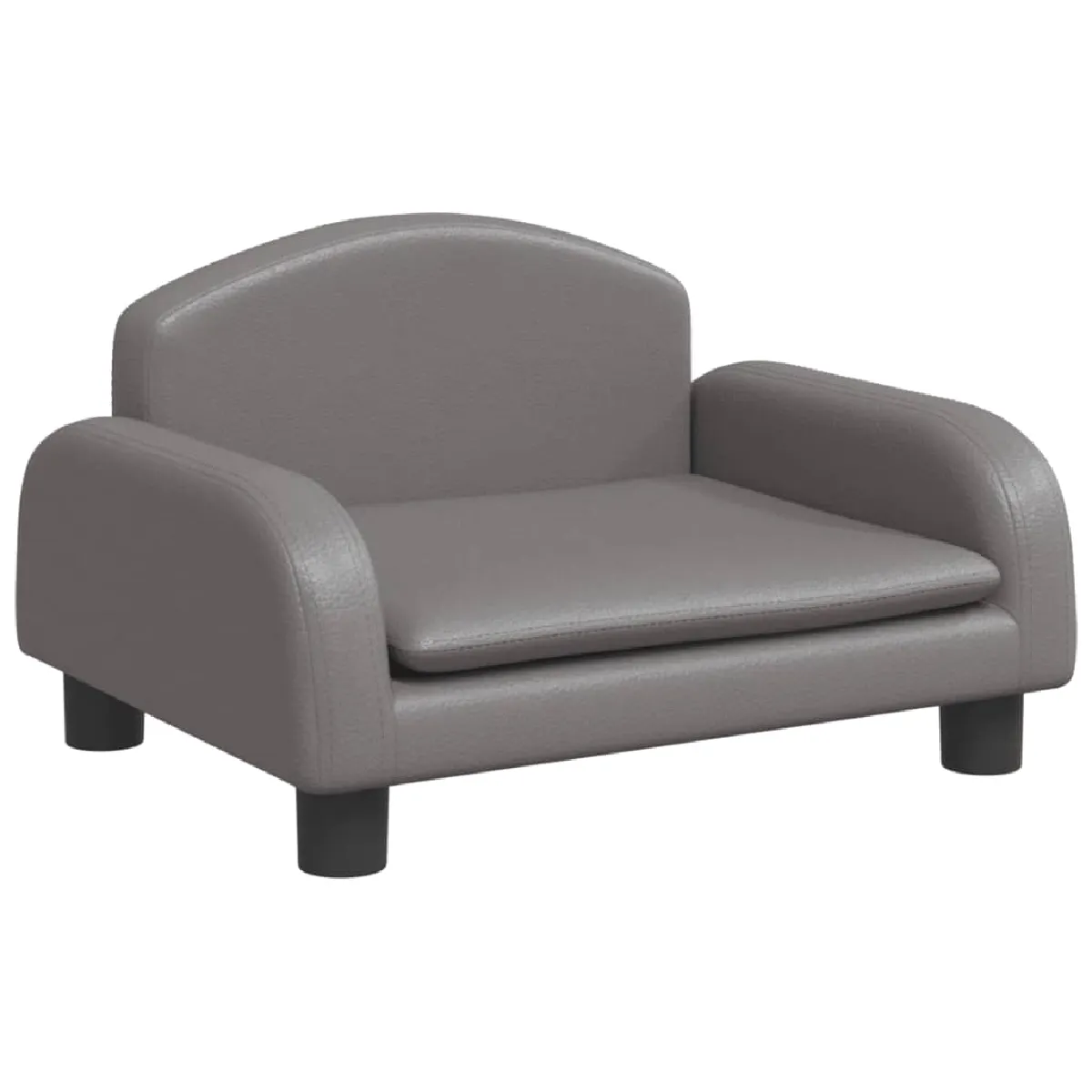 vidaXL Canapé Enfant Gris