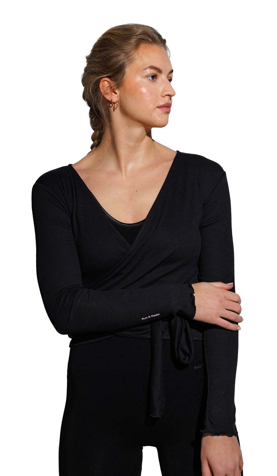 Wrap Sweater 001/Beautiful Black