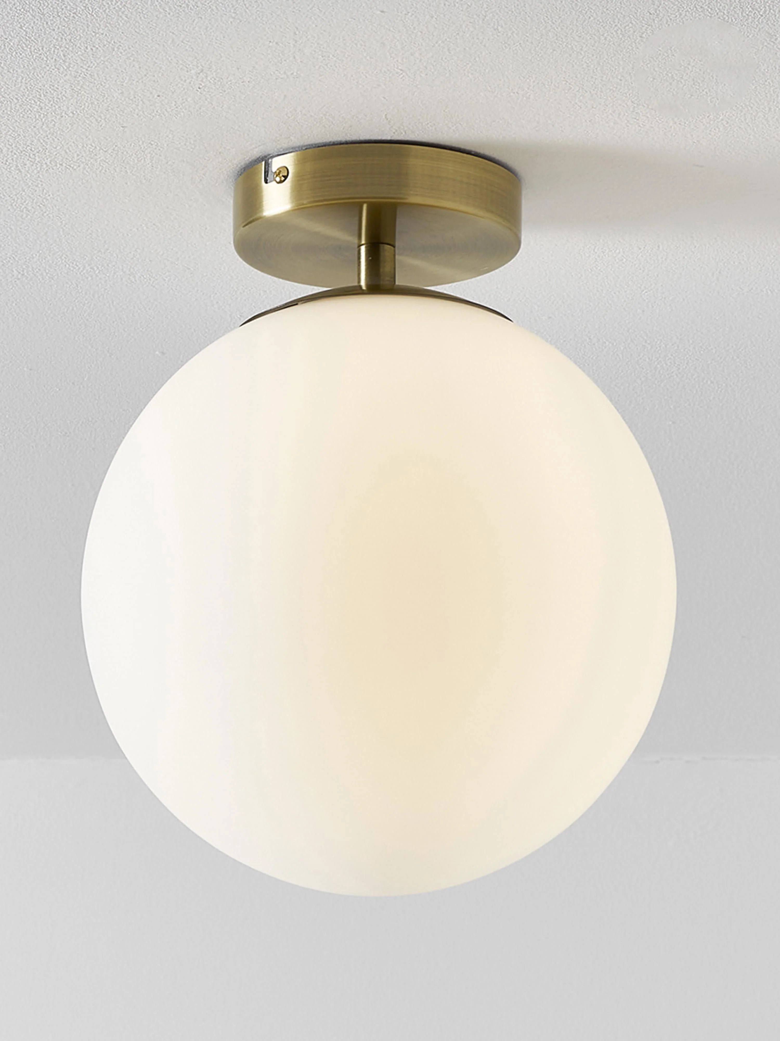 Kleine plafondlamp Hitch van glas