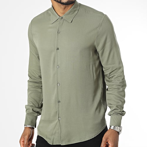 Chemise Manches Longues Vert