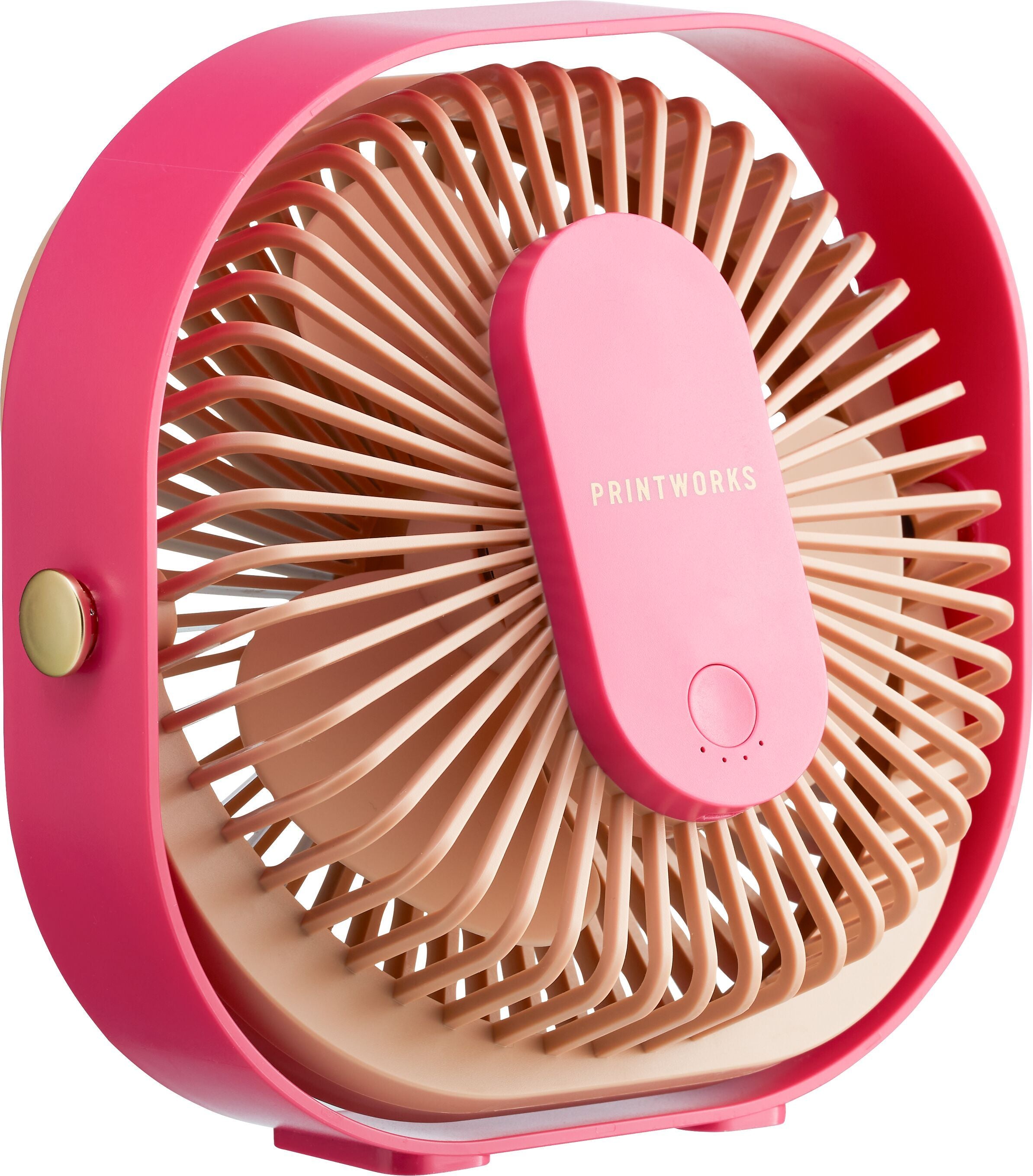 TABLE FAN Tischventilator - Pink / B: 20.0 cm x T: 6.6 cm x H: 20.0 cm