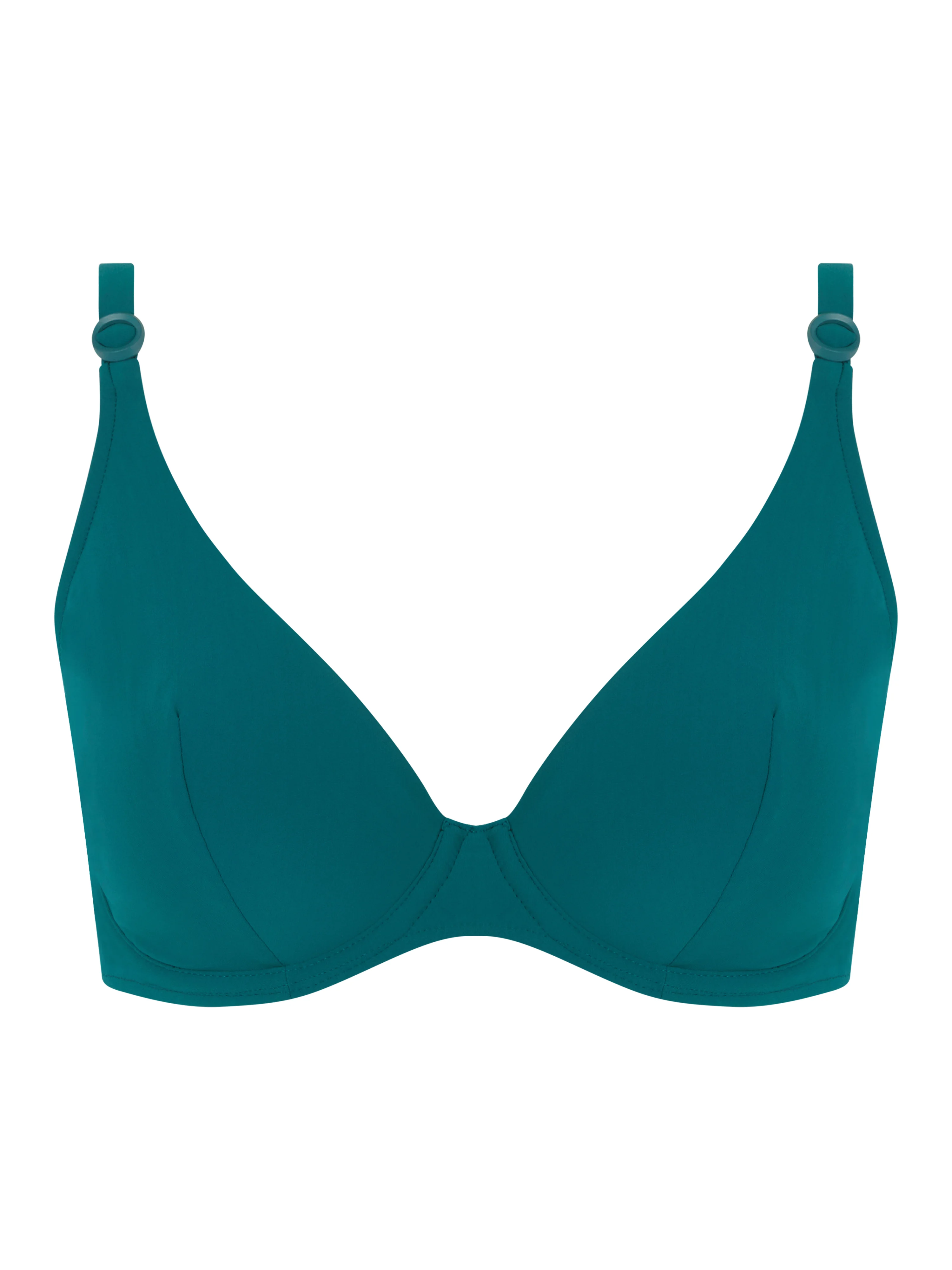 CELESTIAL - Haut de maillot de bain plongeant bretelles multi-positions | Vert