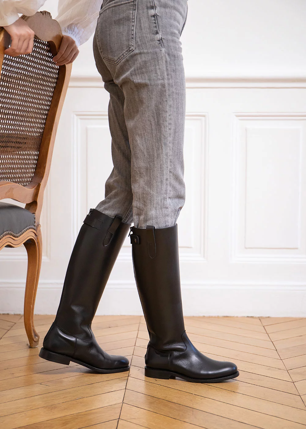 RIDING BOOTS VEAU NOIR